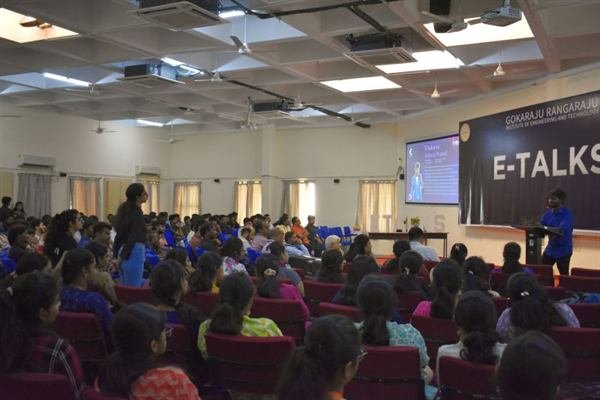 Cybersecurity session at GRIET E-Cell, E-Talks, photo 5